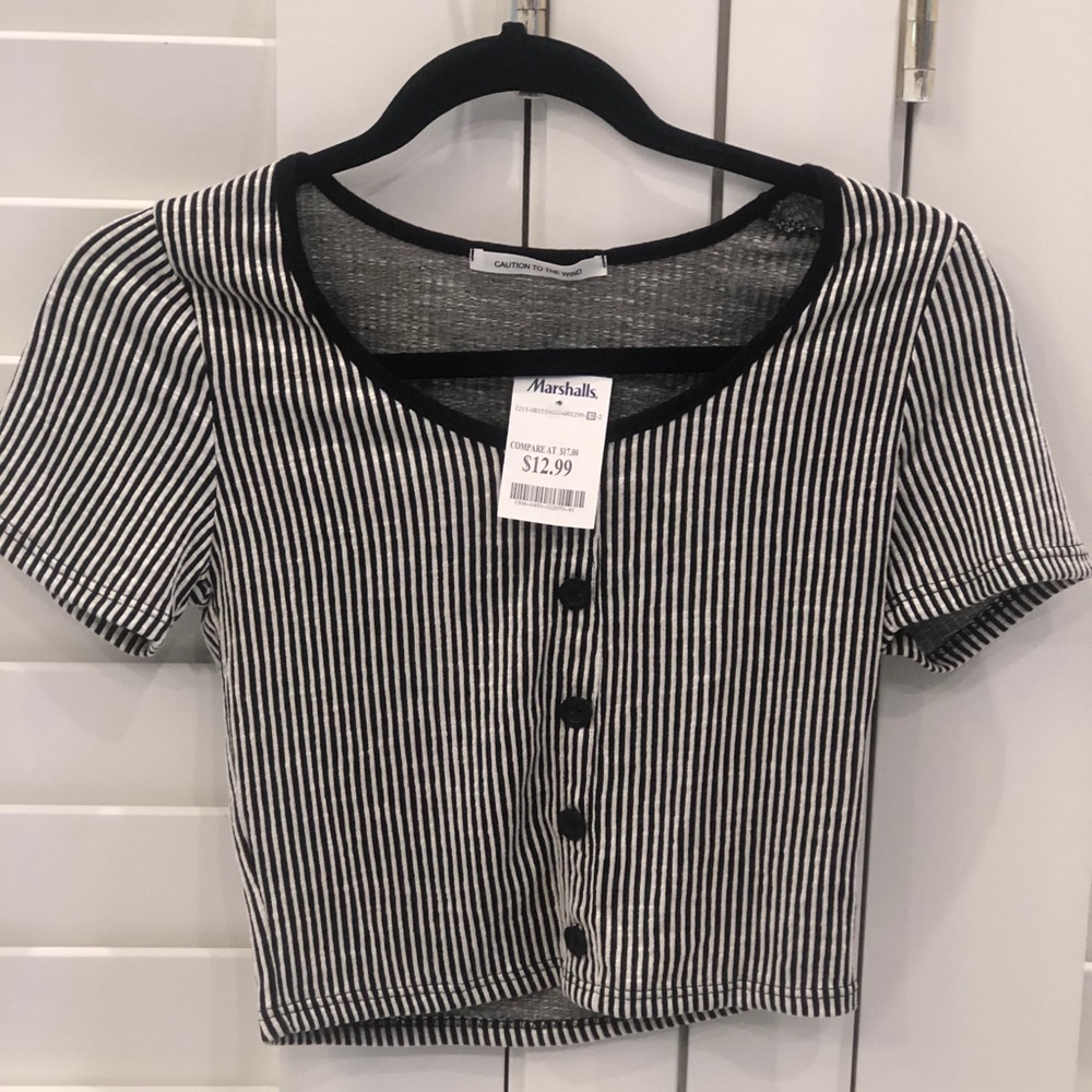 Striped Crop Top